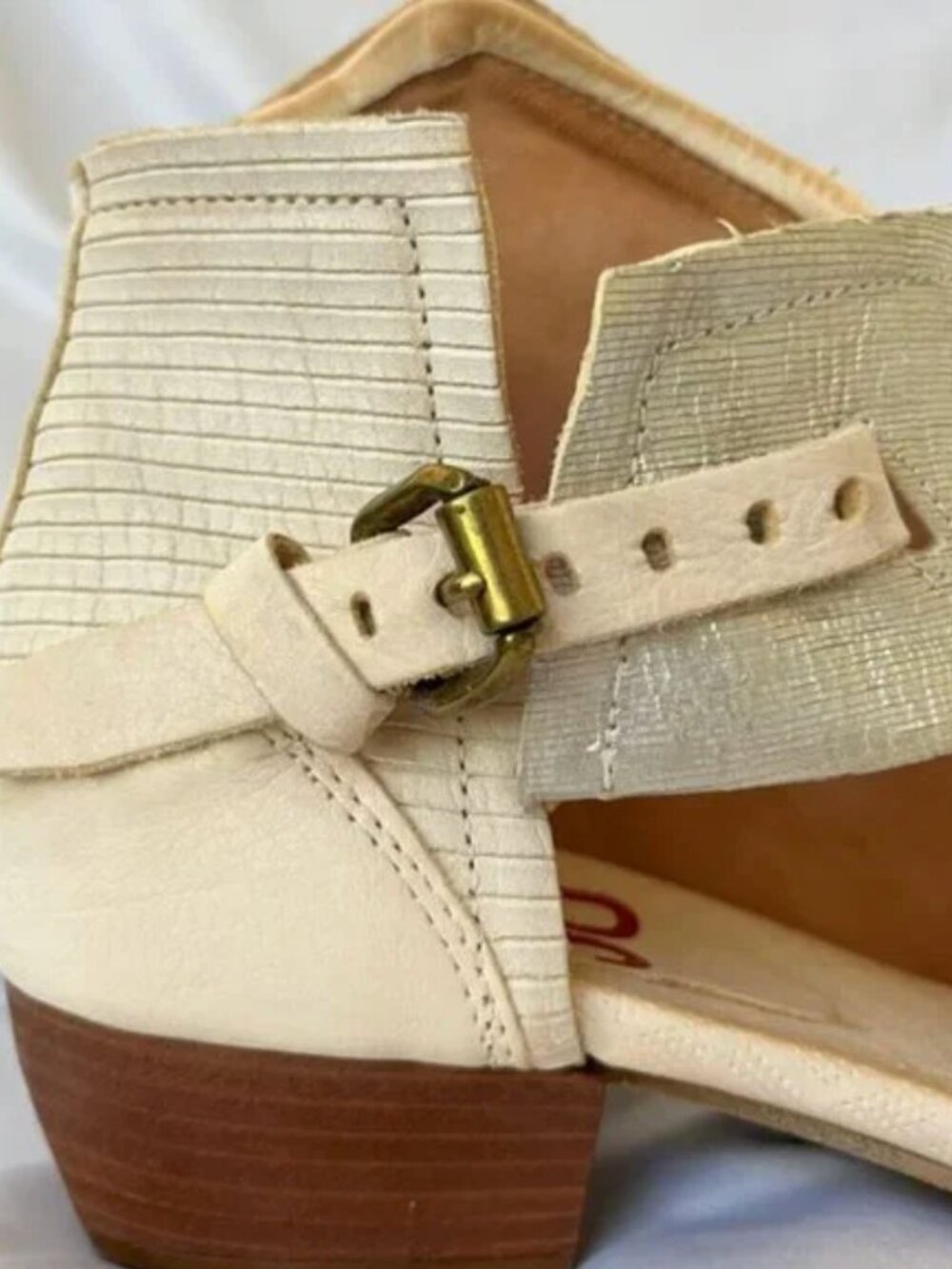 A.S.98 Airstep Lucus Sandals – Off White Metallic – Size 7.5 / EU 38 – EUC - Picture 6 of 16